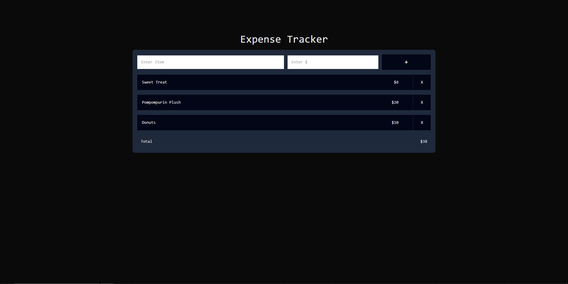 Noah Adofina - Expense Tracker